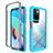 Coque Rebord Contour Silicone et Vitre Transparente Housse Etui 360 Degres ZJ4 pour Xiaomi Redmi Note 11 4G (2021) Bleu Ciel