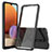 Coque Rebord Contour Silicone et Vitre Transparente Housse Etui 360 Degres ZJ5 pour Samsung Galaxy A32 5G Noir