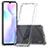 Coque Rebord Contour Silicone et Vitre Transparente Housse Etui 360 Degres ZJ5 pour Xiaomi Redmi 9A Clair