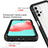 Coque Rebord Contour Silicone et Vitre Transparente Housse Etui 360 Degres ZJ6 pour Samsung Galaxy A32 4G Petit
