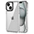 Coque Rebord Contour Silicone et Vitre Transparente Housse Etui AC1 pour Apple iPhone 13 Clair