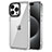 Coque Rebord Contour Silicone et Vitre Transparente Housse Etui AC1 pour Apple iPhone 13 Pro Clair