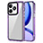 Coque Rebord Contour Silicone et Vitre Transparente Housse Etui AC1 pour Realme C53 India Violet Clair