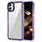 Coque Rebord Contour Silicone et Vitre Transparente Housse Etui AC1 pour Samsung Galaxy A04 4G Violet Clair