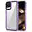 Coque Rebord Contour Silicone et Vitre Transparente Housse Etui AC1 pour Samsung Galaxy A12 5G Violet Clair