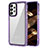 Coque Rebord Contour Silicone et Vitre Transparente Housse Etui AC1 pour Samsung Galaxy A52 4G Violet Clair