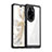 Coque Rebord Contour Silicone et Vitre Transparente Housse Etui J01S pour Huawei Honor 100 Pro 5G Noir