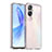 Coque Rebord Contour Silicone et Vitre Transparente Housse Etui J01S pour Huawei Honor 90 Lite 5G Clair