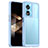 Coque Rebord Contour Silicone et Vitre Transparente Housse Etui J01S pour Huawei Honor X5 Plus Bleu