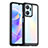 Coque Rebord Contour Silicone et Vitre Transparente Housse Etui J01S pour Huawei Honor X7a Petit