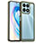 Coque Rebord Contour Silicone et Vitre Transparente Housse Etui J01S pour Huawei Honor X8a 4G Petit