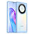 Coque Rebord Contour Silicone et Vitre Transparente Housse Etui J01S pour Huawei Honor X9a 5G Bleu Ciel