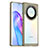 Coque Rebord Contour Silicone et Vitre Transparente Housse Etui J01S pour Huawei Honor X9a 5G Gris