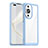 Coque Rebord Contour Silicone et Vitre Transparente Housse Etui J01S pour Huawei Nova 11 Pro Bleu Ciel