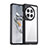 Coque Rebord Contour Silicone et Vitre Transparente Housse Etui J01S pour OnePlus 12R 5G Noir