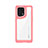 Coque Rebord Contour Silicone et Vitre Transparente Housse Etui J01S pour Oppo Find X5 Pro 5G Rouge