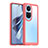 Coque Rebord Contour Silicone et Vitre Transparente Housse Etui J01S pour Oppo Reno10 Pro 5G Rouge