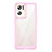 Coque Rebord Contour Silicone et Vitre Transparente Housse Etui J01S pour Oppo Reno7 Pro 5G Rose