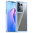 Coque Rebord Contour Silicone et Vitre Transparente Housse Etui J01S pour Oppo Reno8 Pro+ Plus 5G Bleu