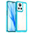 Coque Rebord Contour Silicone et Vitre Transparente Housse Etui J01S pour Realme GT2 Master Explorer Bleu Ciel