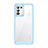 Coque Rebord Contour Silicone et Vitre Transparente Housse Etui J01S pour Realme Q3t 5G Bleu