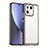 Coque Rebord Contour Silicone et Vitre Transparente Housse Etui J01S pour Xiaomi Mi 13 5G Gris