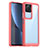 Coque Rebord Contour Silicone et Vitre Transparente Housse Etui J01S pour Xiaomi Poco F4 5G Rouge