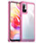 Coque Rebord Contour Silicone et Vitre Transparente Housse Etui J01S pour Xiaomi POCO M3 Pro 5G Violet Clair