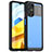 Coque Rebord Contour Silicone et Vitre Transparente Housse Etui J01S pour Xiaomi Poco M5 4G Noir