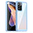 Coque Rebord Contour Silicone et Vitre Transparente Housse Etui J01S pour Xiaomi Poco X4 NFC Bleu