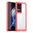 Coque Rebord Contour Silicone et Vitre Transparente Housse Etui J01S pour Xiaomi Redmi K50 Pro 5G Rouge