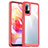 Coque Rebord Contour Silicone et Vitre Transparente Housse Etui J01S pour Xiaomi Redmi Note 10T 5G Rouge