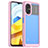 Coque Rebord Contour Silicone et Vitre Transparente Housse Etui J01S pour Xiaomi Redmi Note 11R 5G Rose