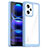 Coque Rebord Contour Silicone et Vitre Transparente Housse Etui J01S pour Xiaomi Redmi Note 12 Pro 5G Bleu Ciel