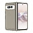 Coque Rebord Contour Silicone et Vitre Transparente Housse Etui J02S pour Google Pixel Fold 5G Gris