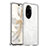 Coque Rebord Contour Silicone et Vitre Transparente Housse Etui J02S pour Huawei Honor 100 Pro 5G Clair