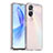 Coque Rebord Contour Silicone et Vitre Transparente Housse Etui J02S pour Huawei Honor 90 Lite 5G Clair