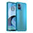 Coque Rebord Contour Silicone et Vitre Transparente Housse Etui J02S pour Motorola Moto G14 Bleu