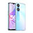 Coque Rebord Contour Silicone et Vitre Transparente Housse Etui J02S pour Oppo A58 5G Clair