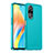 Coque Rebord Contour Silicone et Vitre Transparente Housse Etui J02S pour Oppo A98 5G Bleu