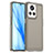 Coque Rebord Contour Silicone et Vitre Transparente Housse Etui J02S pour Realme GT2 Master Explorer Gris