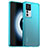 Coque Rebord Contour Silicone et Vitre Transparente Housse Etui J02S pour Xiaomi Mi 12T Pro 5G Bleu