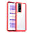 Coque Rebord Contour Silicone et Vitre Transparente Housse Etui J02S pour Xiaomi Poco F5 Pro 5G Rouge