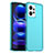 Coque Rebord Contour Silicone et Vitre Transparente Housse Etui J02S pour Xiaomi Redmi Note 12 4G Bleu