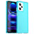 Coque Rebord Contour Silicone et Vitre Transparente Housse Etui J02S pour Xiaomi Redmi Note 12 Pro 5G Cyan