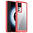 Coque Rebord Contour Silicone et Vitre Transparente Housse Etui J04S pour Xiaomi Mi 12T 5G Rouge