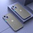 Coque Rebord Contour Silicone et Vitre Transparente Housse Etui LS1 pour Apple iPhone 15 Gris Lavende