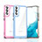 Coque Rebord Contour Silicone et Vitre Transparente Housse Etui M03 pour Samsung Galaxy S21 5G Petit