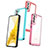 Coque Rebord Contour Silicone et Vitre Transparente Housse Etui M03 pour Samsung Galaxy S21 5G Petit