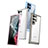 Coque Rebord Contour Silicone et Vitre Transparente Housse Etui M03 pour Samsung Galaxy S22 Ultra 5G Petit